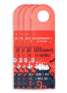 Zawieszki na butelki HALLOWEEN (4szt.)