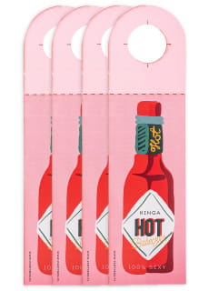 Zawieszki na butelki HOT BABECZKA (4 szt.)