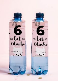 Przywieszki na butelki KOTKI (4 szt.)