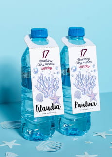 Zawieszki na butelki ma�e MERMAID (8 szt.)