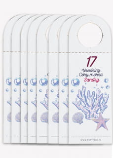 Zawieszki na butelki ma�e MERMAID (8 szt.)