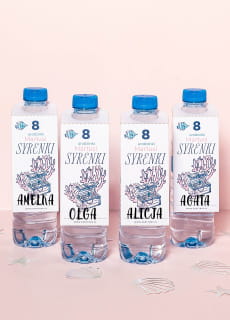 Zawieszki na butelki mae SYRENKI (8 szt.)