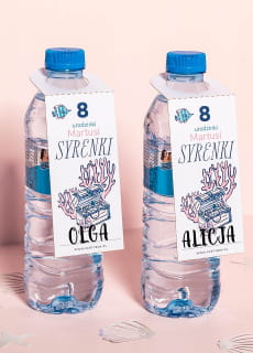 Zawieszki na butelki mae SYRENKI (8 szt.)