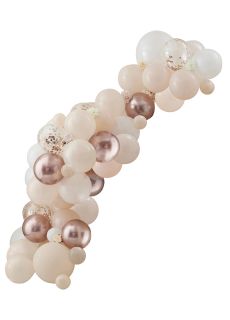 �uk balonowy ELEGANT peach & rose gold