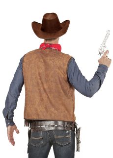 Br�zowa KAMIZELKA COWBOY XL