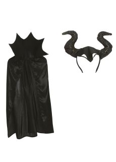 Peleryna i opaska ZESTAW DIABLICY peleryna diablicy opaska z rogami kostium diablicy przebranie na halloween