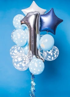 Balony z helem na roczek DLA CH�OPCA