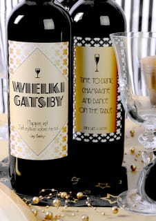 Zestaw etykiet WIELKI GATSBY (4 szt.)