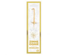 Zimny ogie� na tort Z�OTA CYFRA 1