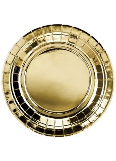 Zote talerzyki papierowe GOLD 18cm (6szt.)