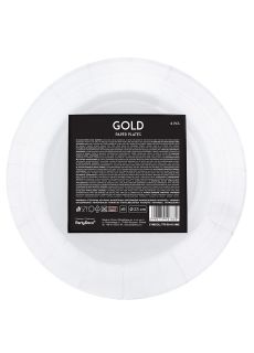 Z�ote talerzyki papierowe GOLD 18cm (6szt.)