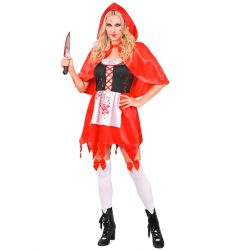 Str�j na Halloween CZERWONY KAPTUREK ZOMBIE - M