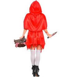 Str�j na Halloween CZERWONY KAPTUREK ZOMBIE - XL