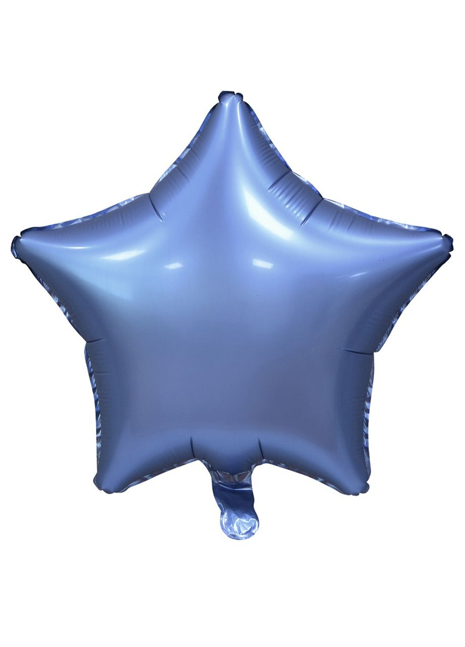 Balon foliowy GWIAZDA SATYNOWA niebieski  48cm