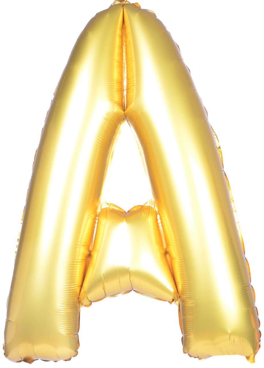 Balon foliowy LITERKA A żółty 85cm