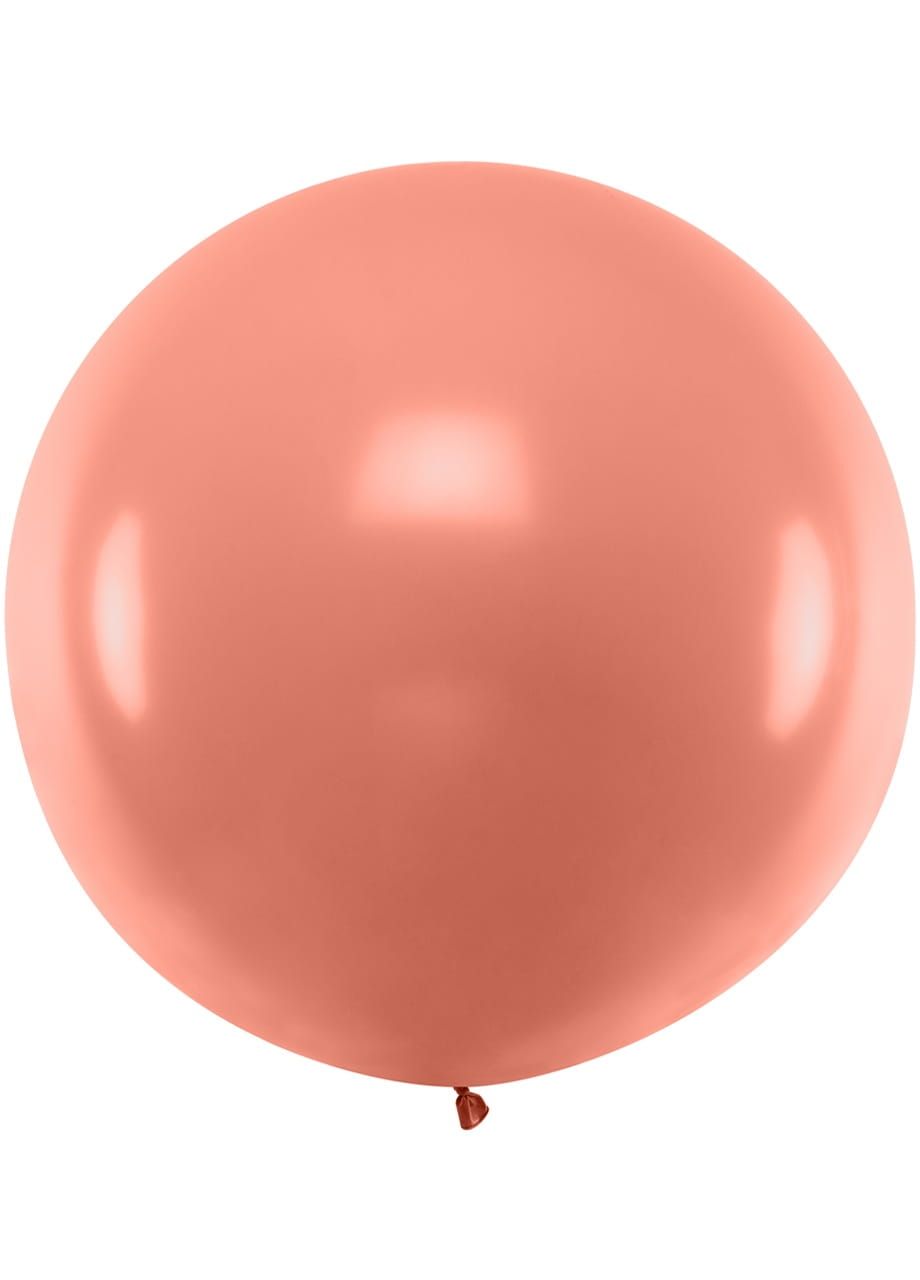 Balon metaliczny OLBRZYM różowe złoto 1m