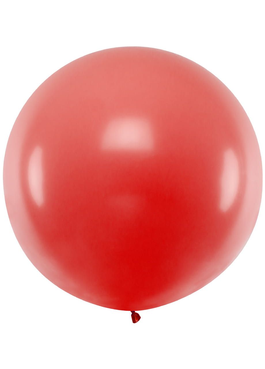 Balon pastelowy OLBRZYM czerwony 1m