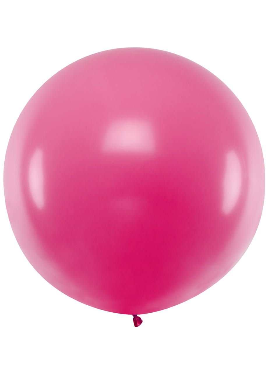 Balon pastelowy OLBRZYM fuksja 1m