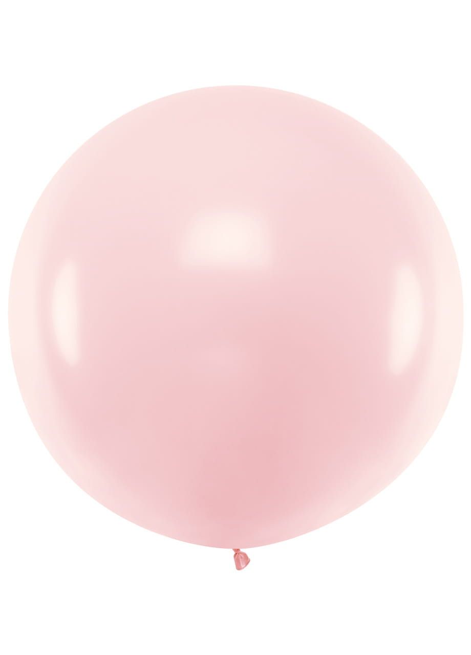 Balon pastelowy OLBRZYM jasnoróżowy 1m