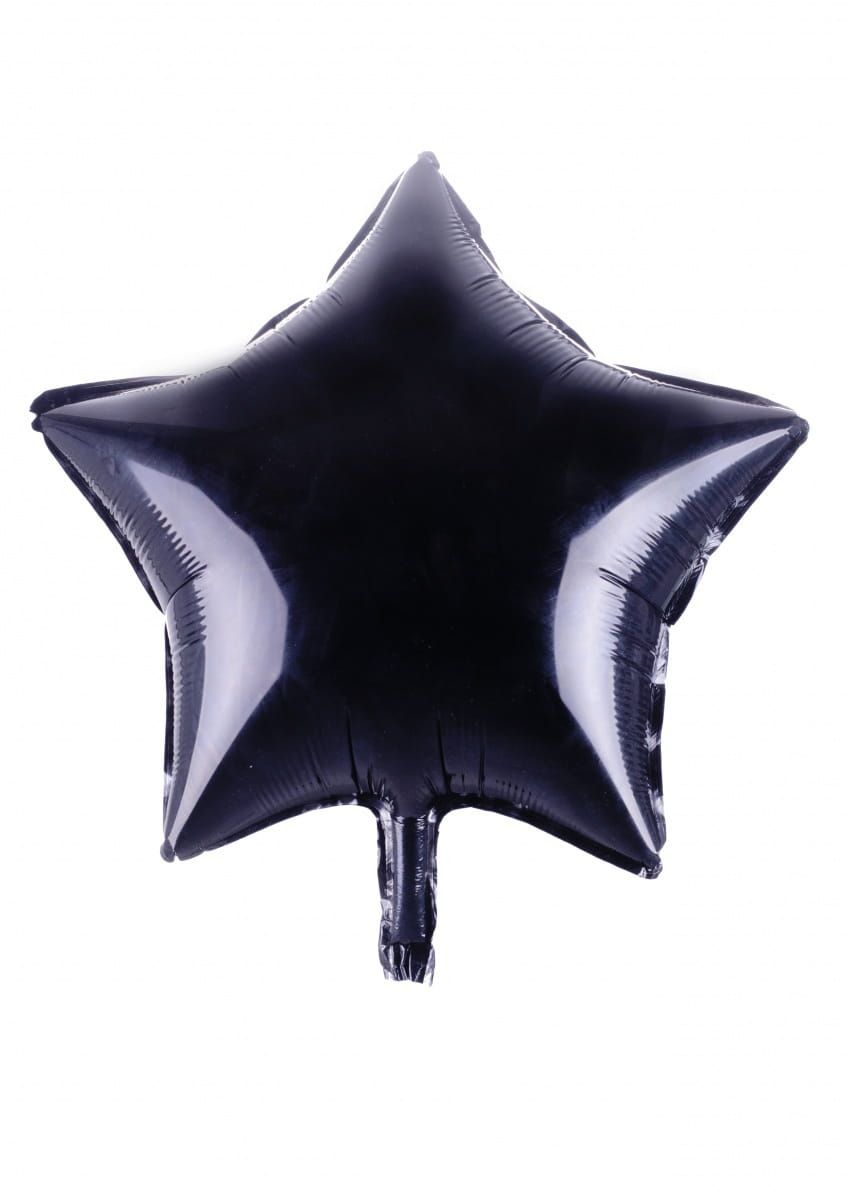 Balon foliowy GWIAZDA czarny 45cm