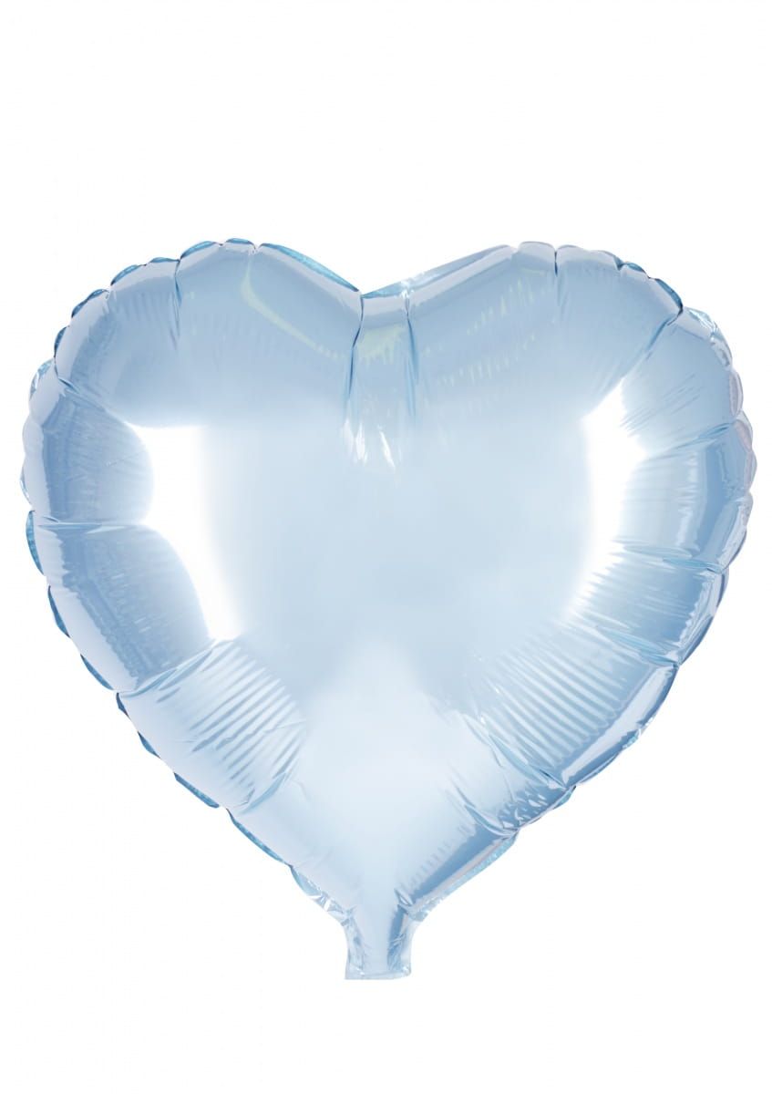 Balon foliowy SERCE błękitny 45cm