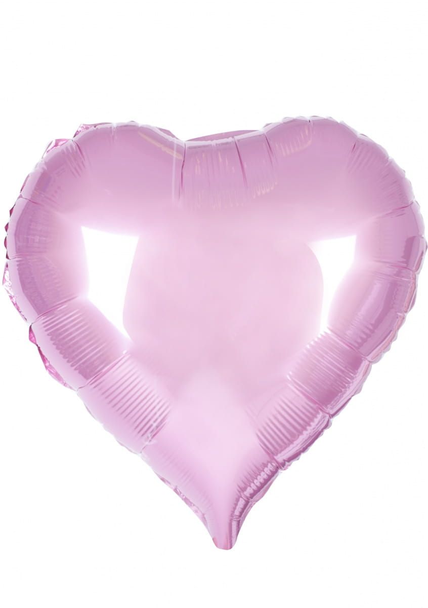 Balon foliowy SERCE jasnoróżowy 45cm