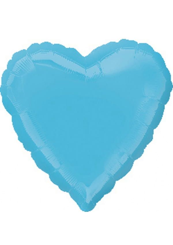 Balon foliowy SERCE niebieski 43cm 