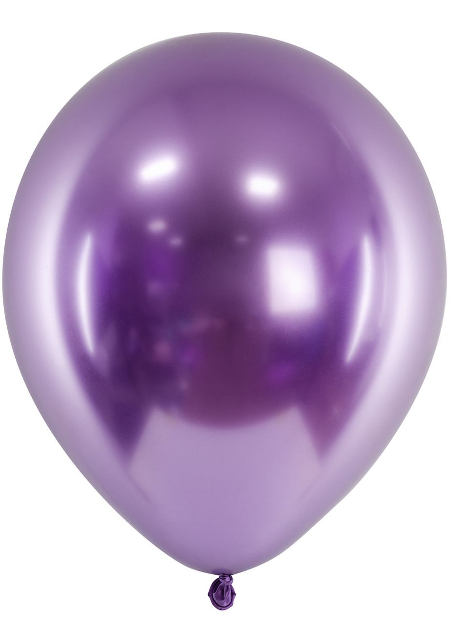Balony chromowane fioletowe 30 cm (50szt.)