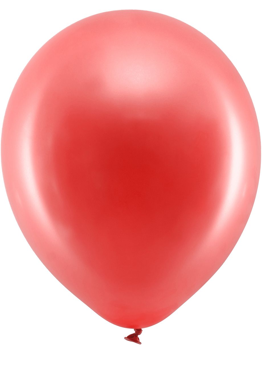 Balony CZERWONE metalizowane 30 cm (10szt.)