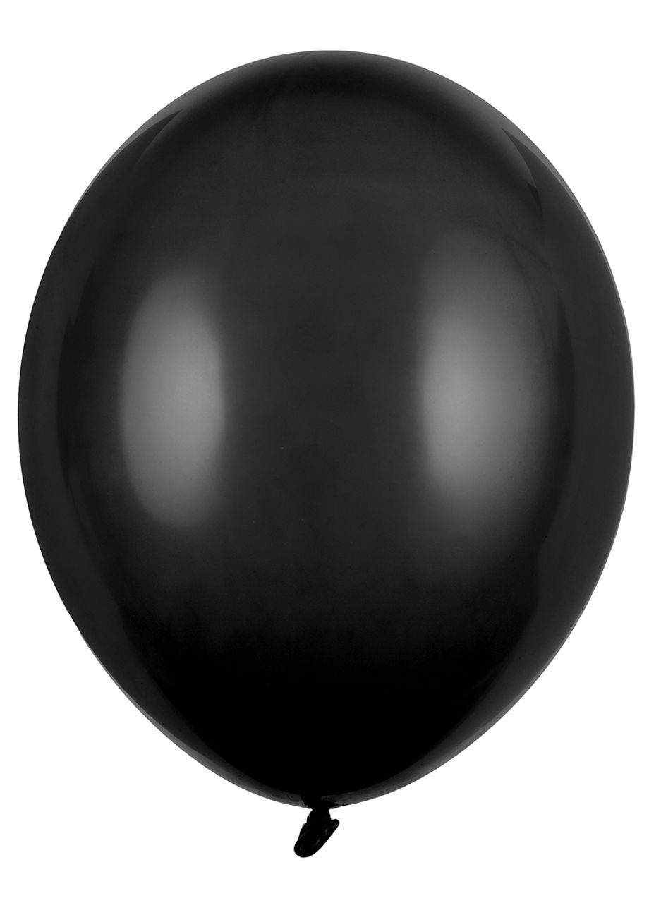 Balony pastelowe czarne 30cm (50szt.)
