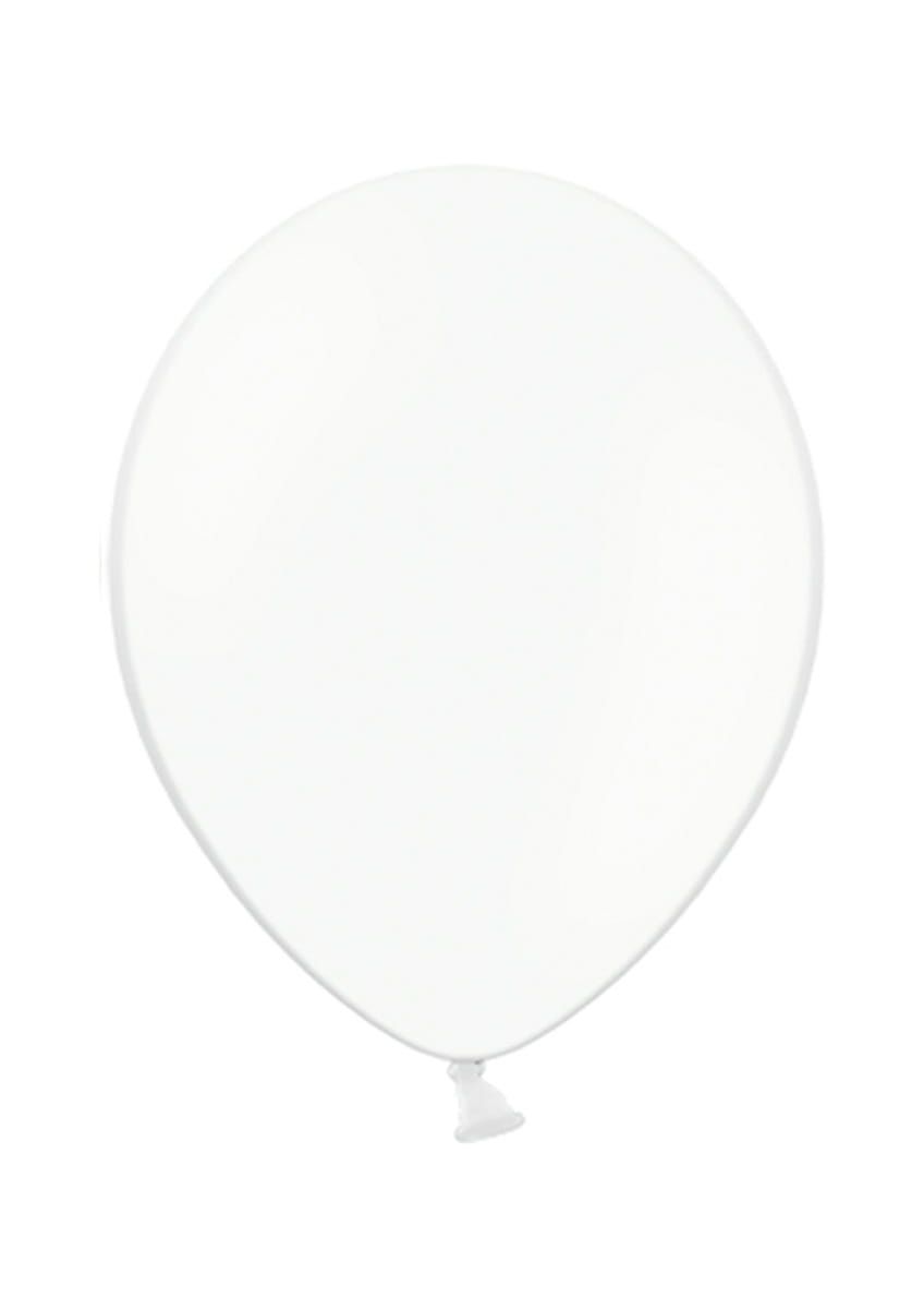 Białe balony pastelowe 12 cm (100 szt.)