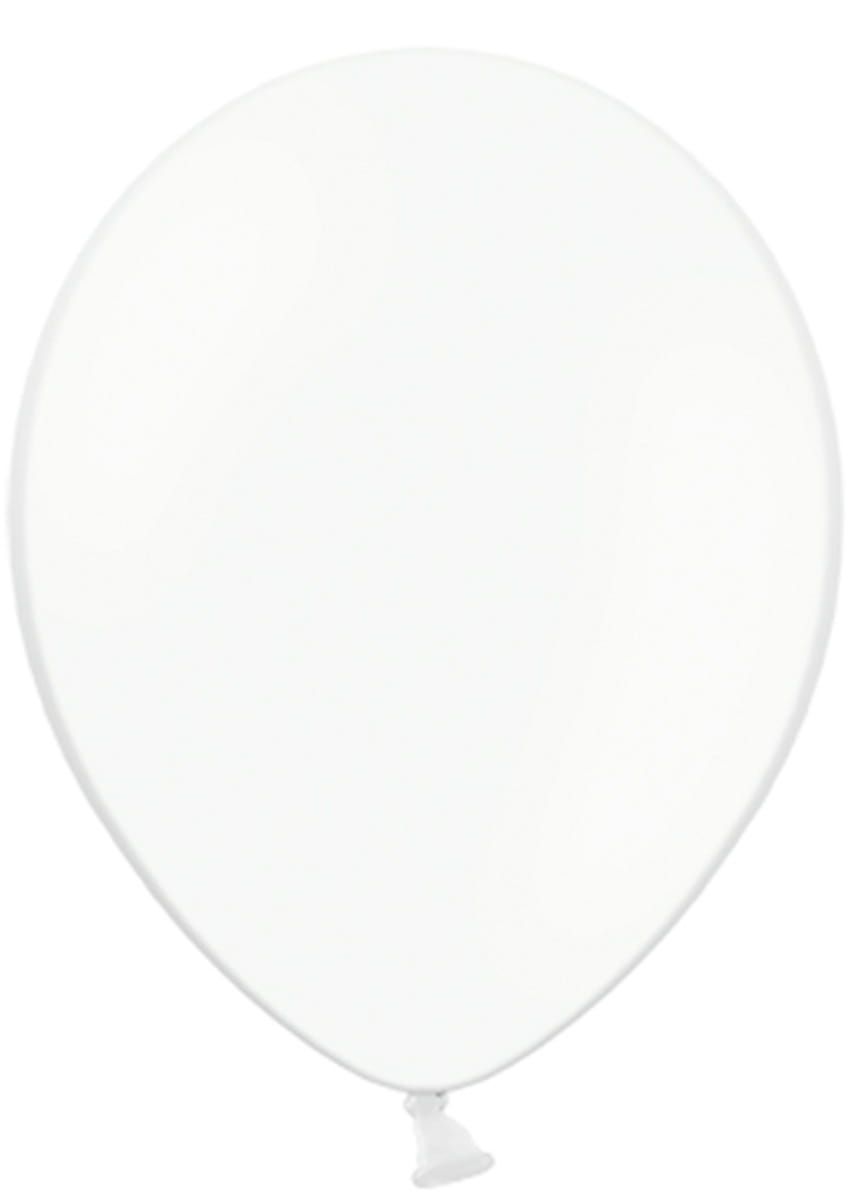 Balony pastelowe BIAŁE pure white 30cm (100szt.)