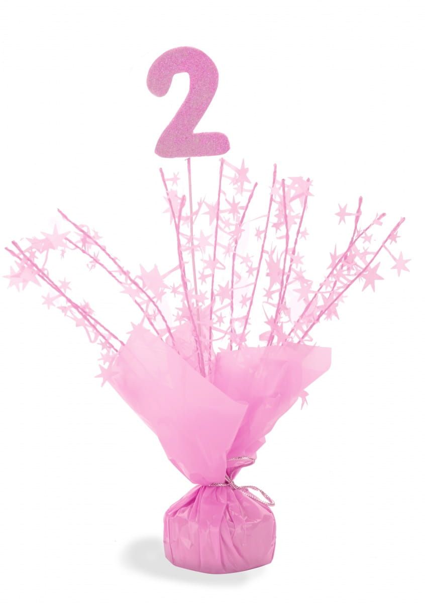Dekoracja kaskadowa urodzinowa 2 różowa