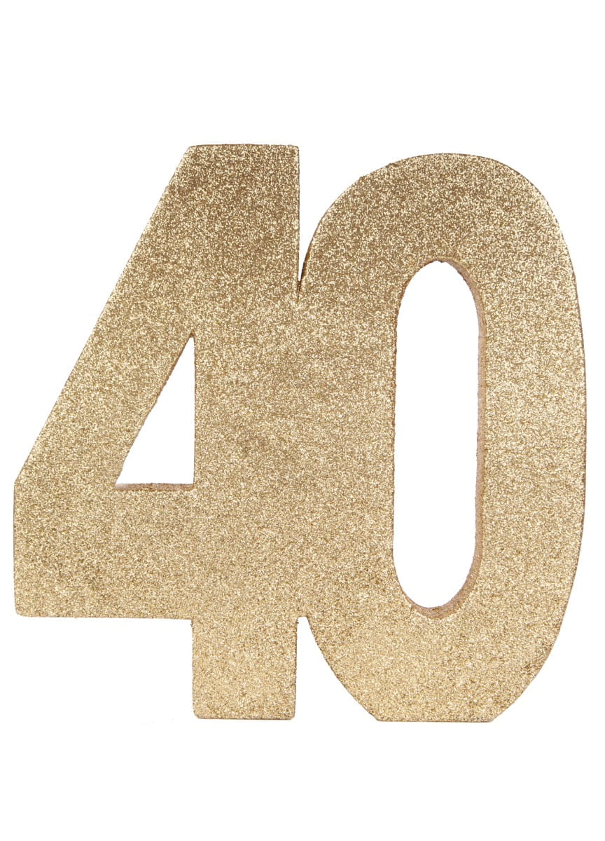 Dekoracja Stołu 40 Urodziny Glitter 20cm Dekoracje Na 40 Urodziny