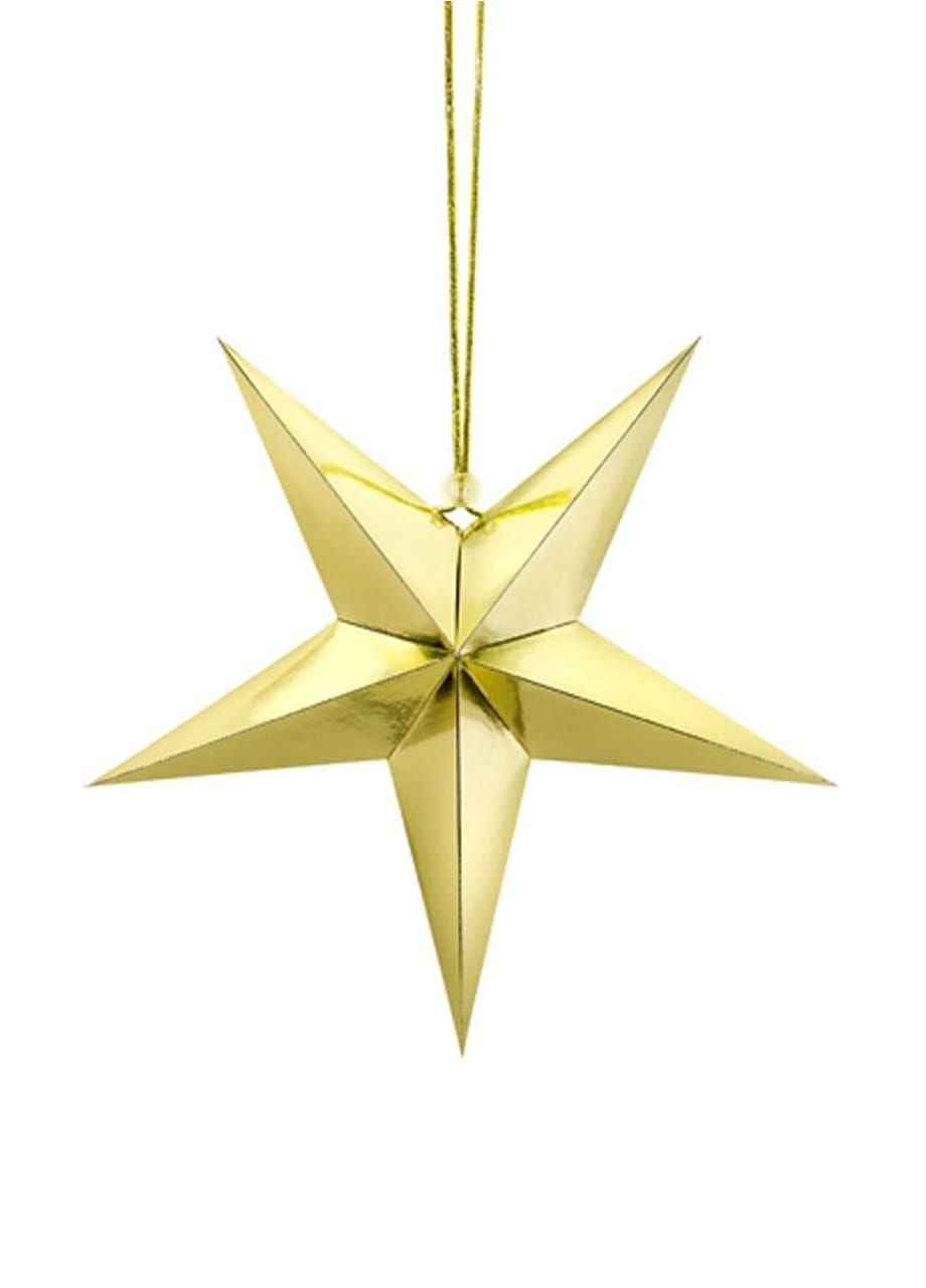Gwiazda papierowa złota 30cm