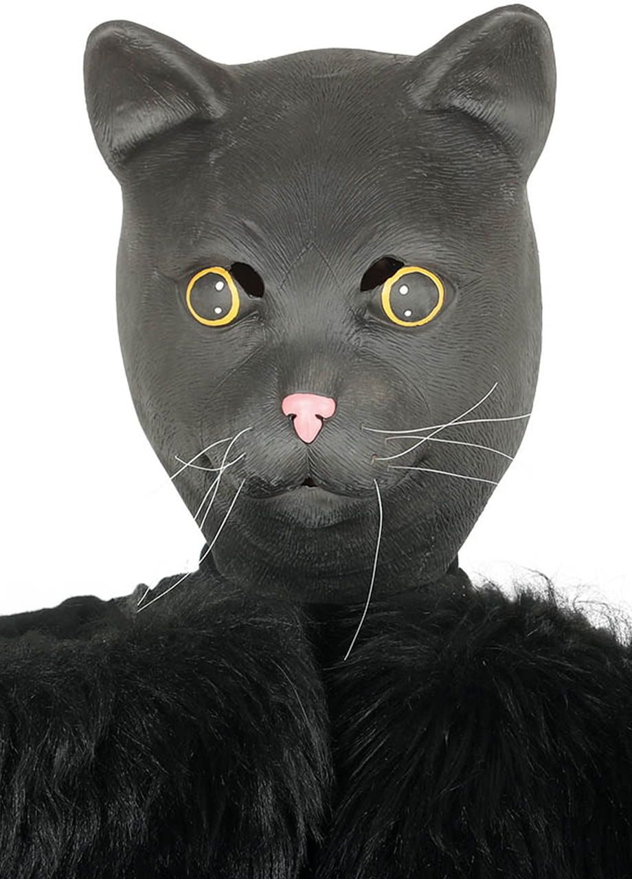 Maska KOT maska czarny kot