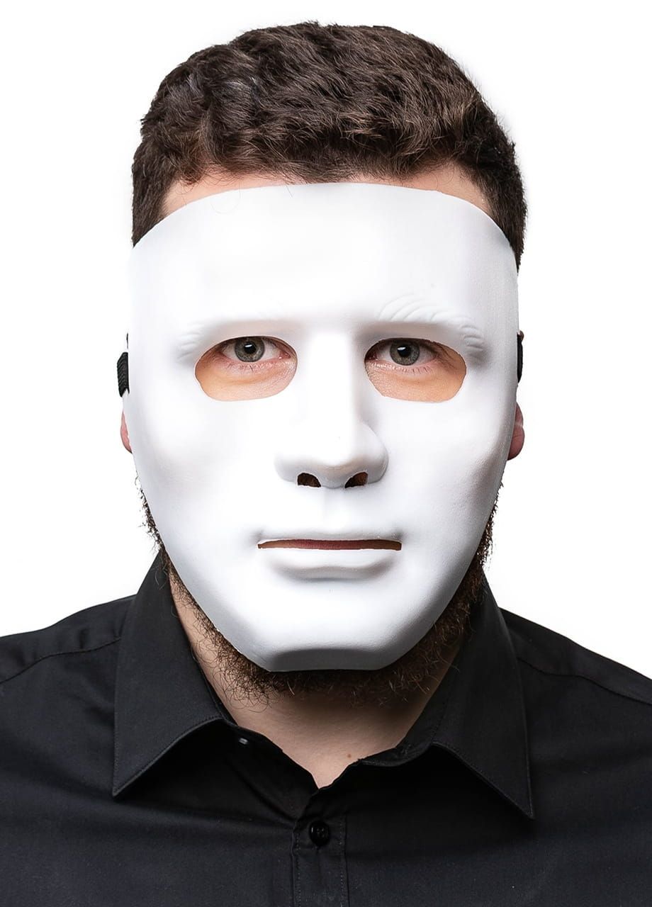 Maska twarz biała