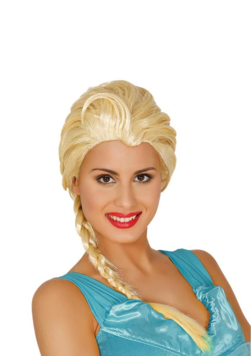 Peruka KSIĘŻNICZKA blond z warkoczem