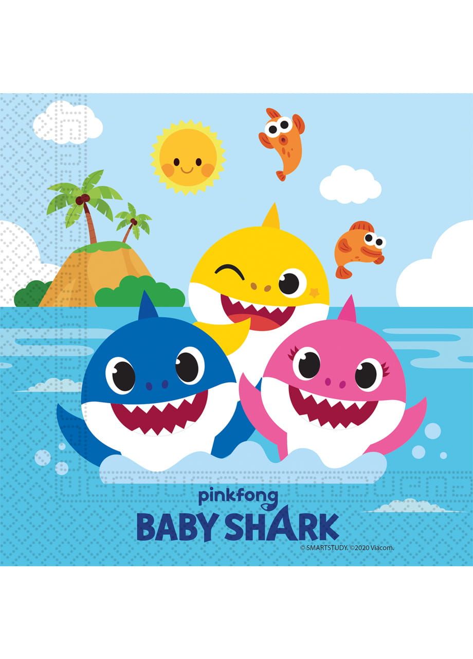 Serwetki dla dzieci BABY SHARK (20szt.)