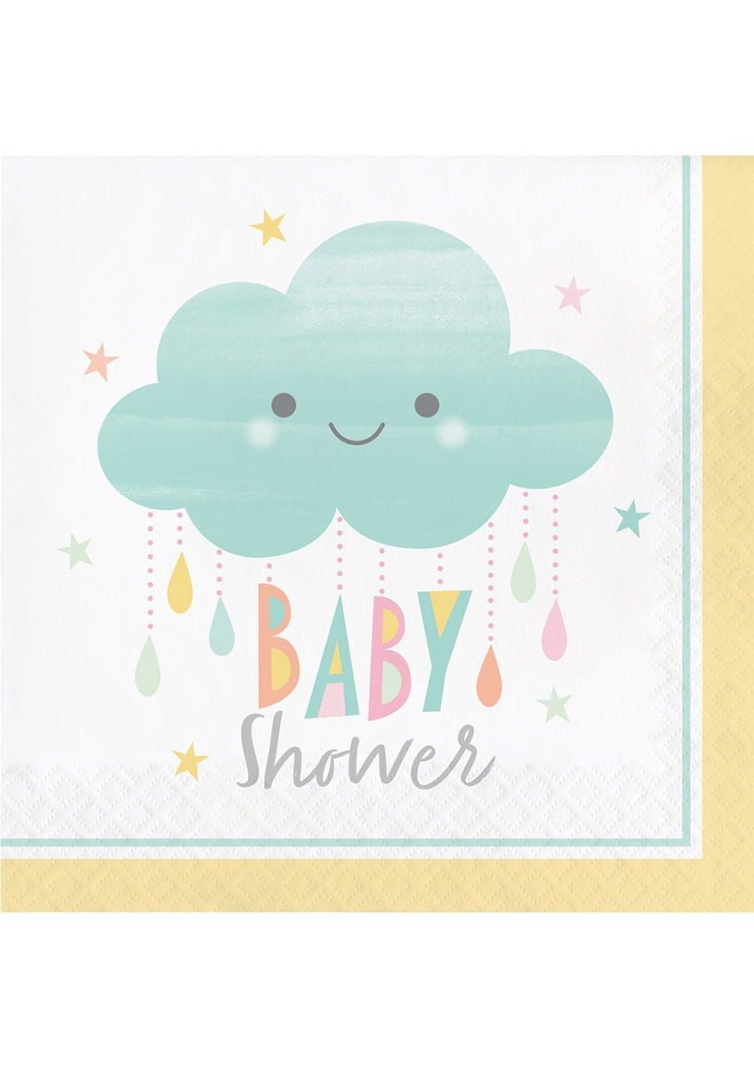 Serwetki Baby Shower CHMURKA 33cm (16szt.)
