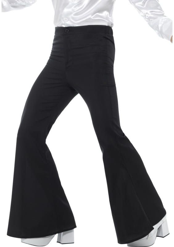 Spodnie męskie dzwony czarne - XL