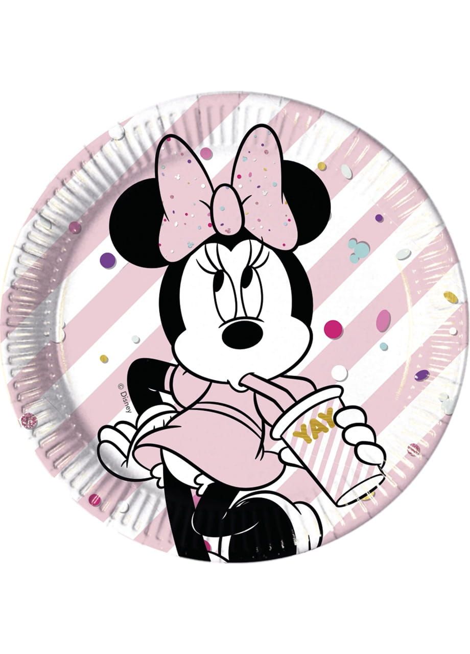 23cm Baby Minnie Mouse Party Plates Pack of 8