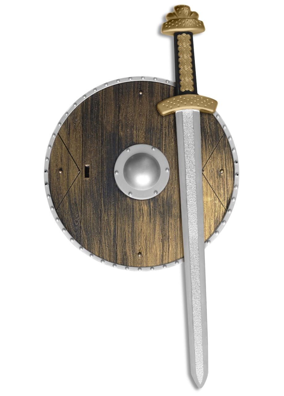Tarcza i miecz wikinga (2 kolory)