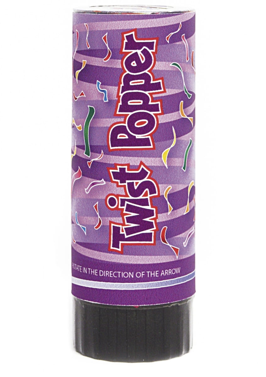 Tuba z konfetti kolorowym 11 cm / Akcesoria sklep PartyBox.pl