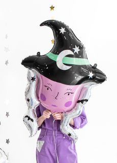 Foliowy balon CZAROWNICA na halloween 86cm