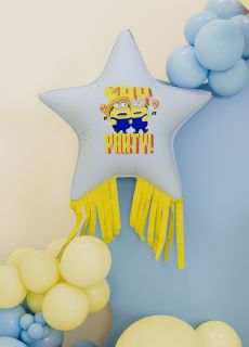 Balon foliowy MINIONKI gwiazda z fr�dzlami