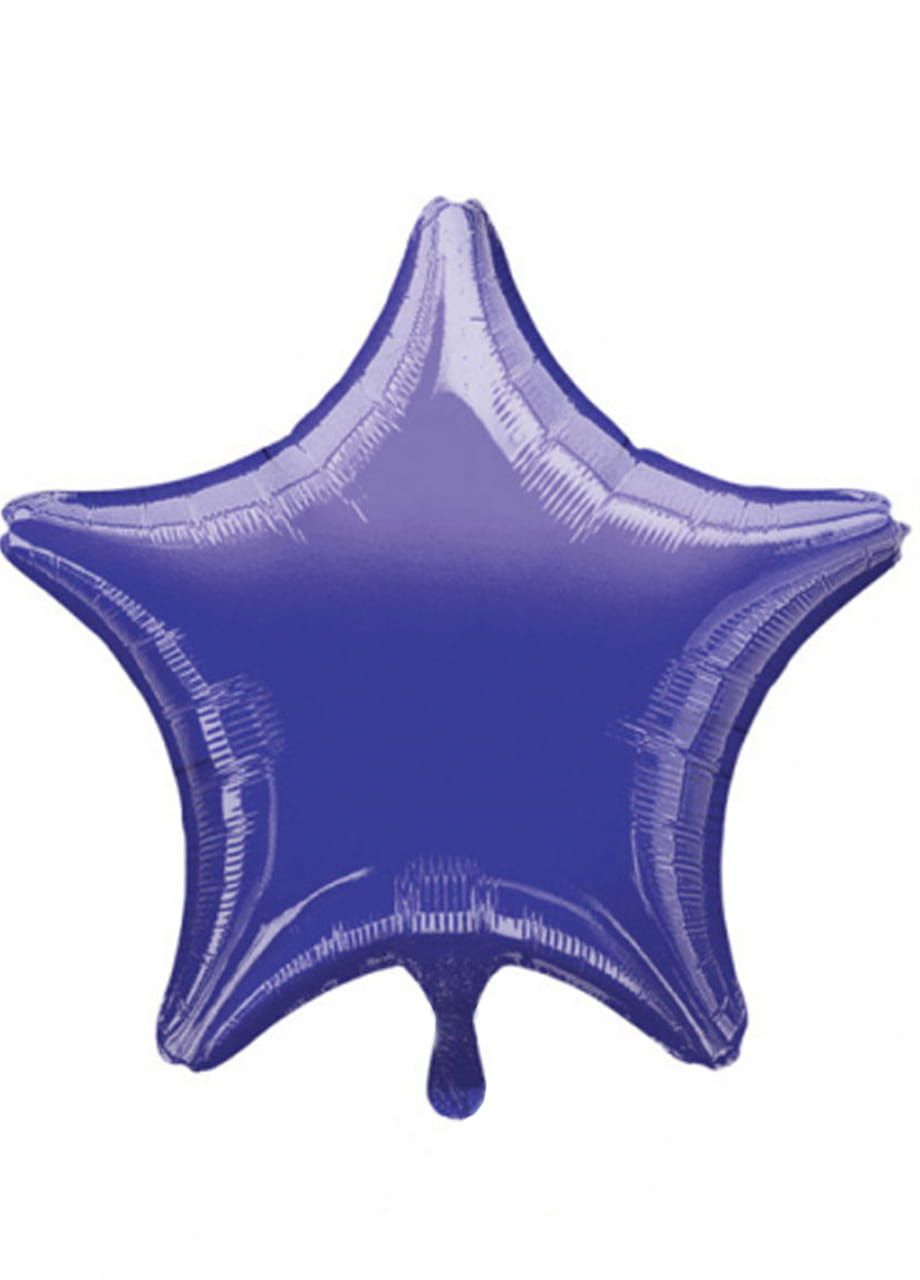 Balon foliowy GWIAZDA metaliczny fioletowy 48cm
