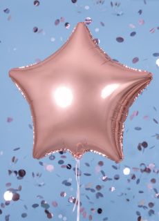 Balon rose gold GWIAZDA