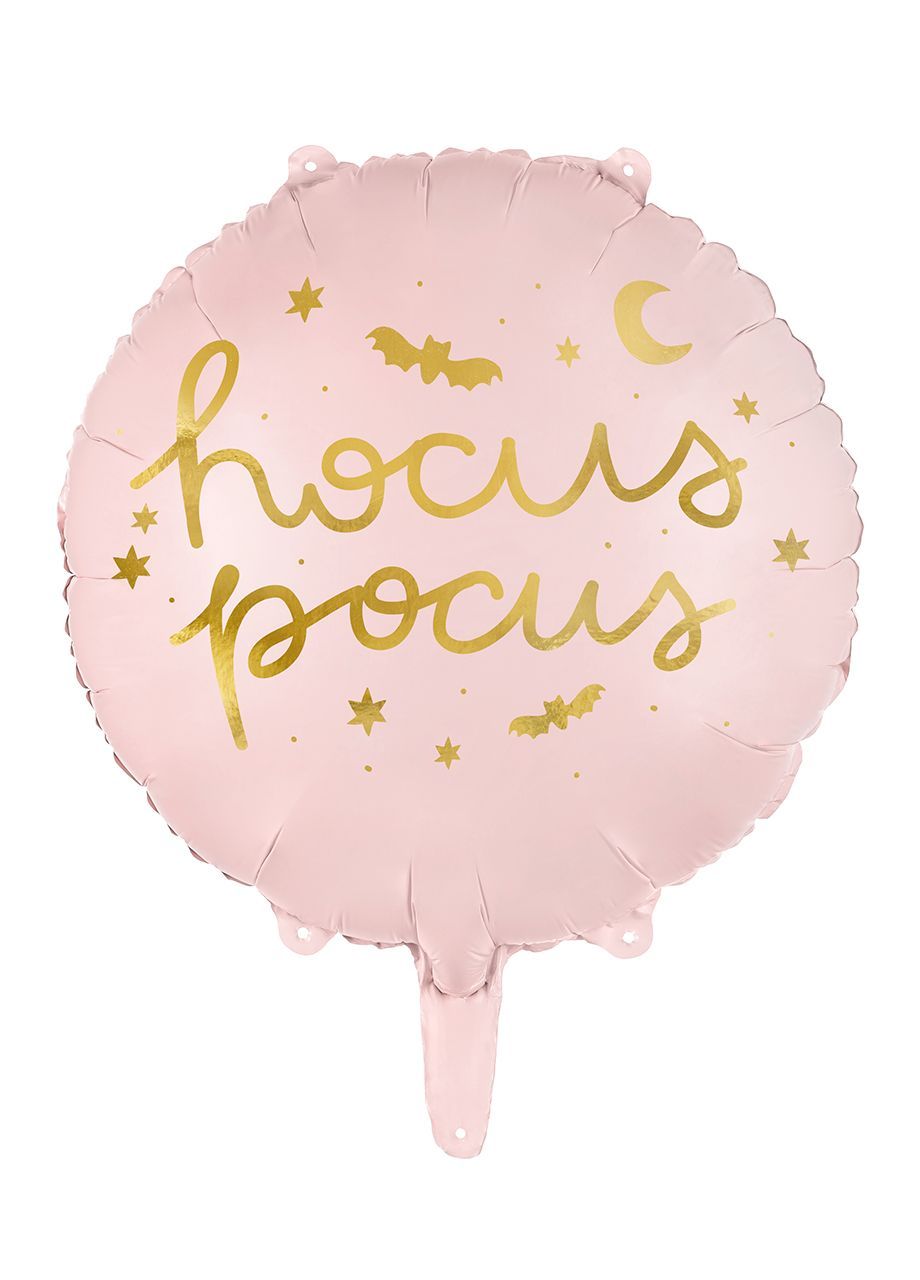 Foliowy balon HOCUS POCUS różowy 45cm