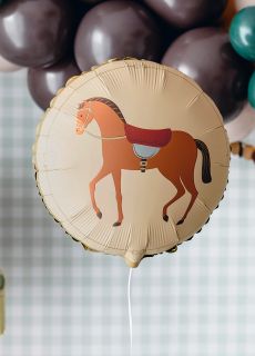 Okrgy balon foliowy KO dekoracja na urodziny dekoracja urodzinowa balon ko balon na urodziny